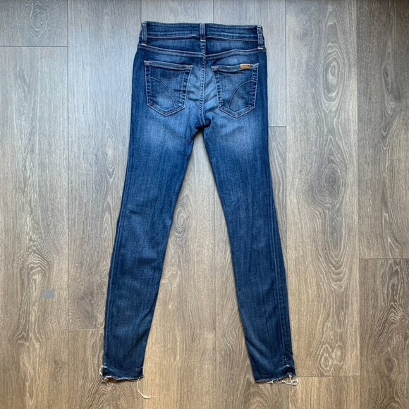 Joe's Jeans Skinny Jeans Icon Ankle Denim dark wash raw hem midrise Size 25 - Picture 14 of 16